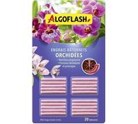 ALGOFLASH Engrais pour orchidées - 20 bâtonnets - Action jusqu'à 3 mois