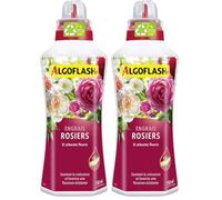 Algoflash Engrais Rosiers, Bouchon Doseur Inclus, 750 ml, ALIROS750N (Lot de 2)