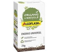 ALGOFLASH Organic & Recyclé Engrais Granulés Universel 2 kg, 100% d'Origine Végétale, UAB, AUNIRECY2
