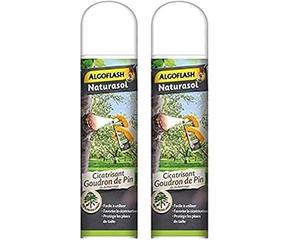 ALGOFLASH NATURASOL Aérosol Cicatrisant Goudron de pin, Contre toutes les plaies de taille, Fabriqué en France, 300 ml, GOUAERO3AN, Vert, 5.3 x 5.3 x 23 cm, 300.00 ml (Lot de 2)