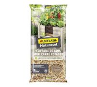 Algoflash Naturasol Copeaux de Bois idéal Carré Potager - 16 L