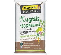 ALGOFLASH NATURASOL Engrais 100% Naturel à Base de Frass de Scarabée, 10 Kg, UAB*, ABIOFRAS10