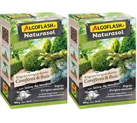 ALGOFLASH NATURASOL Engrais ConifÃšres et buis, Jusqu'à 16m², 800 g, ACOBIO800, Vert (Lot de 2)
