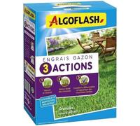 ALGOFLASH NATURASOL Engrais Gazon - 3 Actions - 3 kg