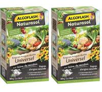 ALGOFLASH NATURASOL Engrais universel longue, Jusqu'à 16m², 800gr, AUNIBIO8, Vert (Lot de 2)