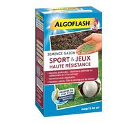 ALGOFLASH Semence Gazon Sport & Jeu Haute Résistance, 1 kg, SEMHR 1, Bleu