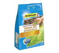 ALGOFLASH Semence Gazon Terrain Sec et Ensoleillé, 3 Kg, Jusqu'à 135 m², SEMSOL3