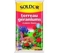 Algoflash SOLDOR Terreau Plantes Fleuries - 50 L