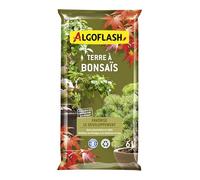 Algoflash Terre à Bonsaïs, Utilisable en Agriculture Biologique - 6L, Marron