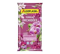 Algoflash Terreau Orchidées, Utilisable en Agriculture Biologique - 6L, Marron