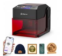 AlgoLaser Pixi 3W Graveur Laser Intelligent avec Écran Tactile 3,5", Machine de Gravure Laser Haute Précision pour Bois, Cuir, Acrylique, Cadeaux Personnalisés