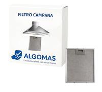 ALGOMAS Filtre hotte aspirante métallique 26 x 32 cm - Anti-graisse lavable | Remplacement compatible Teka 40472918 et Indesit C00076591