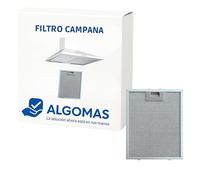ALGOMAS Filtre hotte aspirante métallique 26 x 32 cm | Remplacement compatible CATA 2800905 | Retient la graisse et les odeurs | Protège le moteur | Pièce de rechange lavable de cuisine
