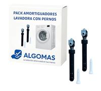 ALGOMAS Indesit C00140670 C00140744 C00309597 Whirlpool 482000023509 Lot de 2 amortisseurs pour machine à laver avec boulons