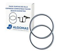 ALGOMAS® Joint pour autocuiseur Express Fagor | Ø 22 cm - Caoutchouc naturel | Démoulage à la main | Caoutchouc autocuiseur Express Fagor (2 unités)