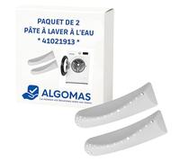 ALGOMAS® Lot de 2 batteurs pour machine à laver 41021913, ailettes et palettes de tambour 180 x 53 mm, 6 onglets, compatible avec Candy Hoover Otsein Zerowatt et Teka