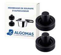 ALGOMAS Lot de 2 membranes pour valves de casseroles Fissler | Modèles Vitavit Premium et Confort | Remplacement de Valve Autocuiseur | Contrôle de vapeur sûr | Installation rapide