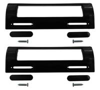 ALGOMAS® Lot de 2 poignées universelles pour réfrigérateur | Comprend 4 vis et garnitures | Réglable de 8,5 à 16 cm | Couleur noire