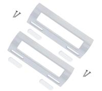 ALGOMAS® Lot de 2 poignées universelles pour réfrigérateur | Comprend 4 vis et garnitures | Réglable de 8,5 à 16 cm | Blanc