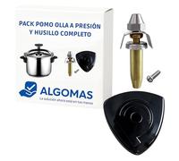 ALGOMAS® Pack bouton autocuiseur avec broche complète - Remplacement universel compatible avec Magefesa conventionnel | Kit fixation couvercle | Installation facile et ajustement sûr | Pièce de
