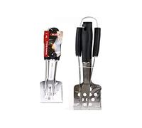 Algon 104748 Lot de 3 ustensiles pour Barbecue Noir
