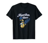 Algorithm & Blues IT Reboot Humour Saxophone Graphique T-Shirt