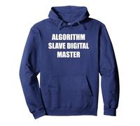 Algorithme Slave Digital Master Sweat à Capuche, Unisexe pour Adultes, Bleu Marine, XXL