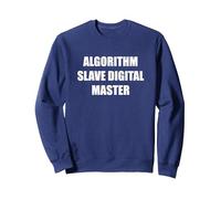 Algorithme Slave Digital Master Sweatshirt, Unisexe pour Adultes, Bleu Marine, L