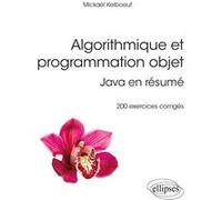 Algorithmique et programmation objet - Java en résumé - 200 exercices corrigés Mickaël Kerboeuf (Auteur), Paul de Laboulaye (Collection dirigée par)