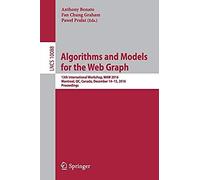 Algorithms And Models For The Web Graph