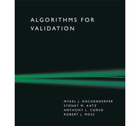 Algorithms for Validation - Mykel J. Kochenderfer - The MIT Press - ebook (ePub) - Livre