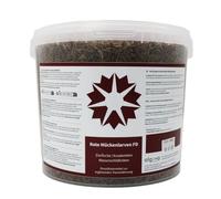 algova Larves de moustiques rouges FD 5 l = 450 g | Nourriture naturelle lyophilisée pour poissons d'ornement, discus, scalaires, betta, koï, crevettes, crabes et tortues d'eau