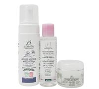 Algovital Pack Découverte Soins Visage Bio - Mousse Douceur + Eau Micellaire Algoressence + SOS Crème Neutre - Routine Complète - Certifié Cosmos Organic Ecocert - Fabriqué en France