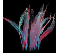 Algue artificielle réaliste en silicone - Couleur vive - Décoration d'aquarium - Algues en silicone - Varech - Décoration réaliste pour aquarium