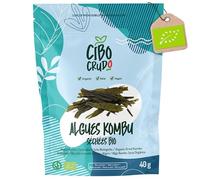 Algue Kombu Bio - Qualité Premium - 40g. Algues Séchées au Soleil pour la Soupe Dashi. Riche en Fibres et Sels Minéraux.
