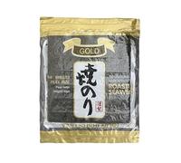 Algues Nori séchées pour sushi japonais Gold 1 paquet de 50 feuilles (10 Pack)