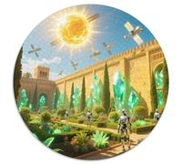 Alhambra, Espagne 1000 Pièces Jigsaw Puzzles bâtiment Puzzle Rond pour Adultes Et Enfants Encastrement Parfait Jeu D'Intelligence De l'art De La DécoRat ION Moderne 1000pcs (67.5x67.5cm