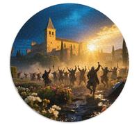 Alhambra, Espagne 1000 Pièces Jigsaw Puzzles bâtiment Puzzles Ronds pour Adultes Et Enfants Cadeaux Jeu D'Intelligence De l'art De La DécoRat ION Moderne 1000pcs (67.5x67.5cm)