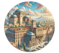 Alhambra, Espagne 1000 Pièces Puzzle bâtiment Circulaire pour Adultes Et Enfants Encastrement Parfait Jeu D'Intelligence De l'art De La DécoRat ION Moderne 1000pcs (67.5x67.5cm)