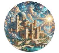 Alhambra, Espagne 1000 Pièces Puzzle bâtiment Rond pour Enfants Cadeaux Jeu D'Intelligence De l'art De La DécoRat ION Moderne 1000pcs (67.5x67.5cm)