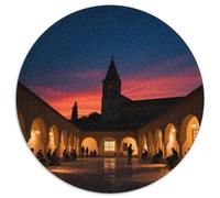 Alhambra, Espagne 1000 Pièces Puzzle bâtiment Rond pour Enfants Encastrement Parfait Jeu D'Intelligence De l'art De La DécoRat ION Moderne 1000pcs (67.5x67.5cm)