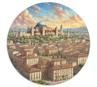 Alhambra, Espagne 1000 Pièces Puzzles Classiques bâtiment Puzzle Circulaire pour Adultes Et Enfants Cadeaux Jeu D'Intelligence De l'art De La DécoRat ION Moderne 1000pcs (67.5x67.5cm)
