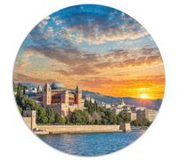 Alhambra, Espagne 1000 Pièces Puzzles Classiques bâtiment Puzzle Rond pour Enfants Encastrement Parfait Jeu D'Intelligence De l'art De La DécoRat ION Moderne 1000pcs (67.5x67.5cm)