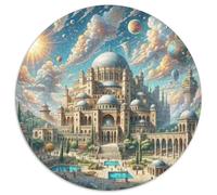 Alhambra, Espagne 1000 Pièces Puzzles Classiques bâtiment Puzzles Ronds pour Adultes Et Enfants Cadeaux Jeu D'Intelligence De l'art De La DécoRat ION Moderne 1000pcs (67.5x67.5cm)