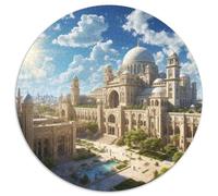 Alhambra, Espagne 1000 Pièces Puzzles Classiques bâtiment Puzzles Ronds pour Adultes Et Enfants Décompression Jeu D'Intelligence De l'art De La DécoRat ION Moderne 1000pcs (67.5x67.5cm)