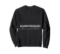 Alhamdulillah Mot Islamique Louange à Dieu Typographie Sweatshirt