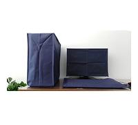 ALHBEJT 3 Pieces Computer Dust Cover Monitor + Keyboard+ Computer Host Pc Dust Proof Computer Covers Case Computer Dust Cover for Desktop Pc CPU Tower Protector (24'' Monitor Set Blue)