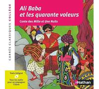 Ali Baba et les quarante voleurs - Anonyme - Edition pédagogique Collège - Carrés classiques Nathan