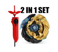 (ALI184) B-X TOUPIE BURST Toupie B-125 02 : Salamandre de l'enfer Jouet à gravité pour enfants avec lanceur d'épée