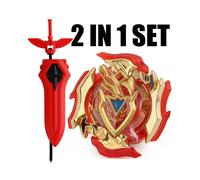 (ALI191) B-X TOUPIE BURST Toupie B-125 02 : Salamandre de l'enfer Jouet à gravité pour enfants avec lanceur d'épée